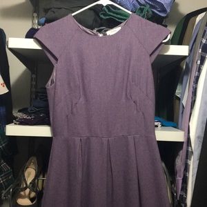 Lavender wool blend dress